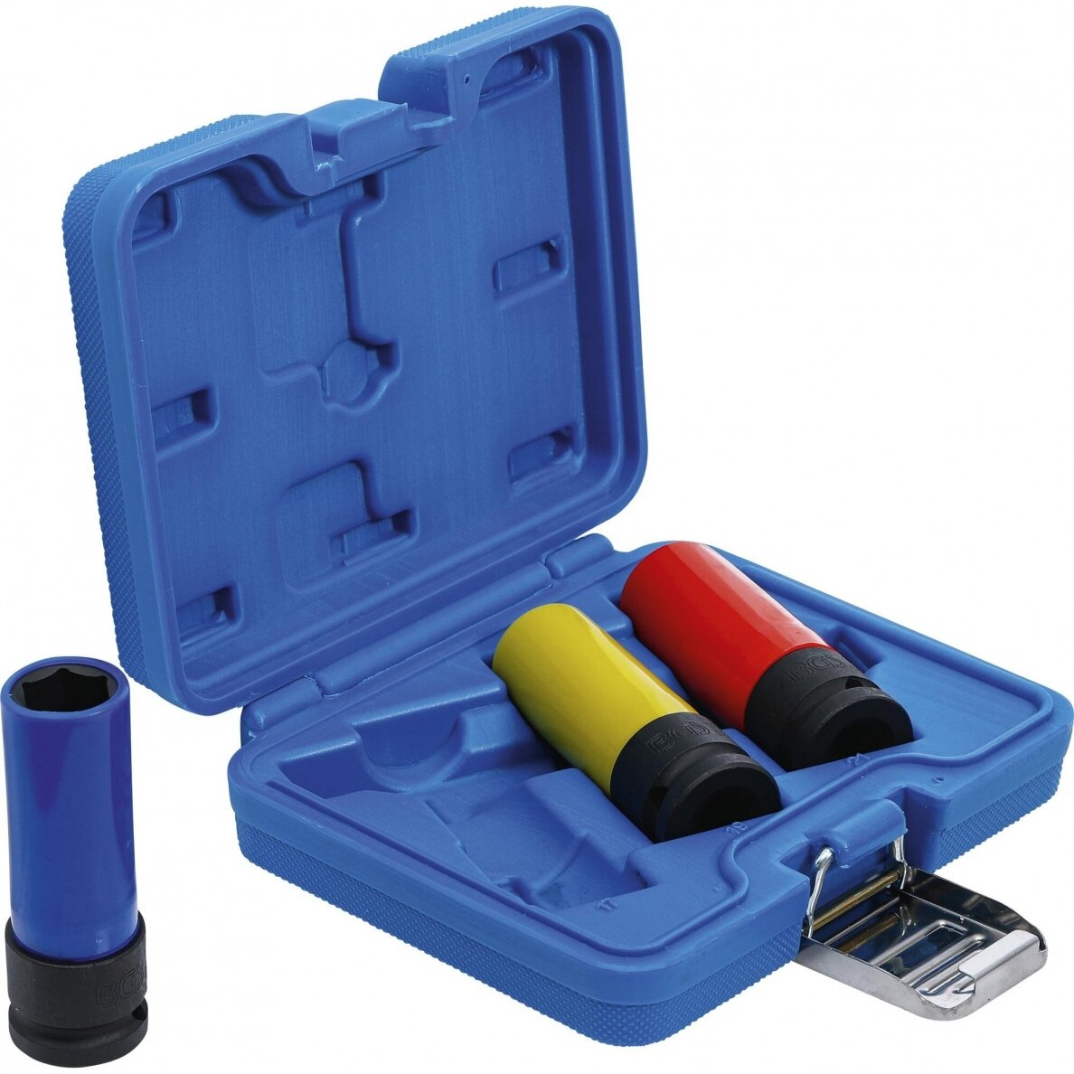 Plonasienių smūginių galvučių rinkinys Bgs-technic 1/2", 17/19/21mm, 3 vnt. 1 Plonasienių smūginių galvučių rinkinys Bgs-technic 1/2", 17/19/21mm, 3 vnt. 1