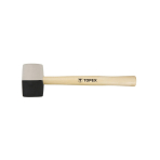 Plaktukas guminis 450g x 58mm juoda/balta