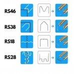 Plastikinės sąvaržėlės DEDRA DED75274, tipas RS26, 0.6 mm, 100 vnt.