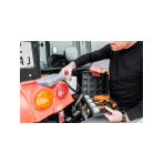 Plastikinis lituoklis 50W komplektas + 200 kabių