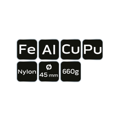 Plaktukas su keičiamais antgaliais 660g / 45mm 6