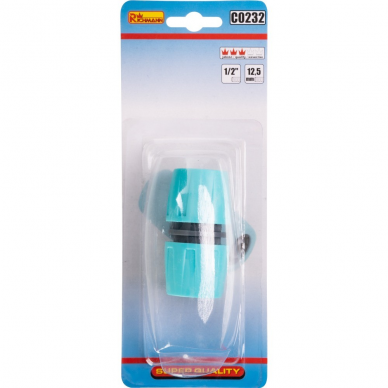 Plastikinė 1/2 x 1/2 žarnų jungtis C0232 2 Plastikinė 1/2 x 1/2 žarnų jungtis C0232 2