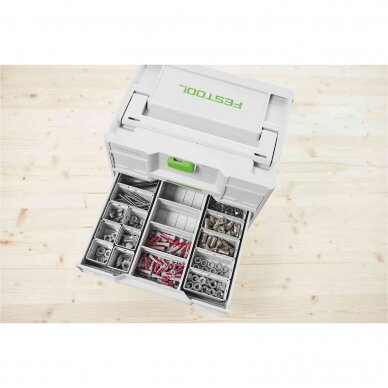 Plastikiniai konteineriai Festool 50x50/50x100x68-Set (578056) 3 Plastikiniai konteineriai Festool 50x50/50x100x68-Set (578056) 3