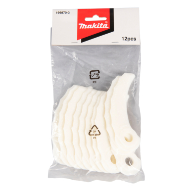 Plastikinių ašmenų rinkinys Makita 199870-3, 12vnt., (199868-0) 3 Plastikinių ašmenų rinkinys Makita 199870-3, 12vnt., (199868-0) 3