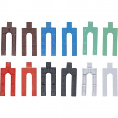 Plastikinių pleištų rinkinys | 24 vnt. (80724) 2