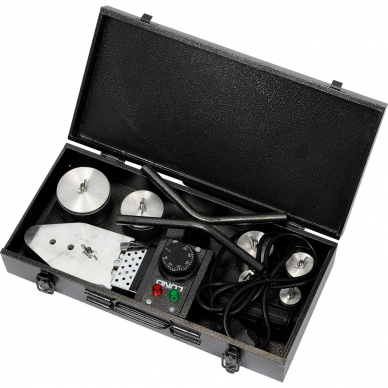 Plastikinių vamzdžių suvirinimo aparatas, 0-300C, su rinkiniu Lund Plastikinių vamzdžių suvirinimo aparatas, 0-300C, su rinkiniu Lund