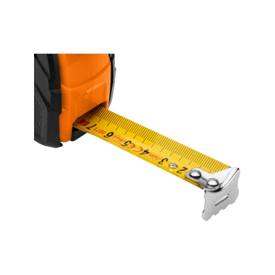 Plieninė ruletė 10 m x 25 mm, automatinis užraktas, du stabdymo mygtukai 7