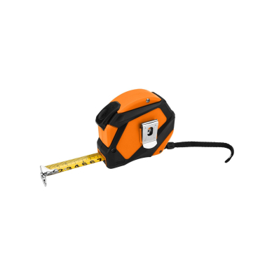 Plieninė ruletė  3 m x 16 mm, automatinis užraktas, stabdymo mygtukas, magnetas 8
