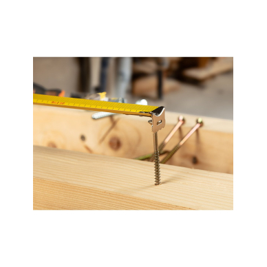 Plieninė ruletė 7,5 m x 25 mm, automatinis užraktas, du stabdymo mygtukai 2