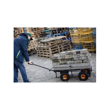 Plieninis sodo vežimėlis 300kg 3