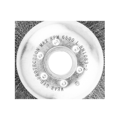 Plieninis vielinis šepetys dujiniam pjaustytuvui 150 x 25,4 mm, minkštas 4 Plieninis vielinis šepetys dujiniam pjaustytuvui 150 x 25,4 mm, minkštas 4