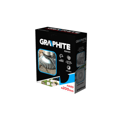 Plieninis vielinis šepetys dujiniam pjaustytuvui 200 x 25,4 mm, kietas 1 Plieninis vielinis šepetys dujiniam pjaustytuvui 200 x 25,4 mm, kietas 1