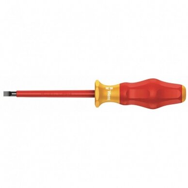 Plokščias atsuktuvas WERA 1160 i VDE 0,4x2,5x80mm Plokščias atsuktuvas WERA 1160 i VDE 0,4x2,5x80mm