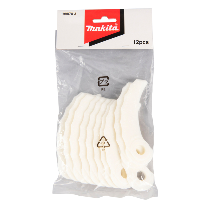 Plastikinių ašmenų rinkinys Makita 199870-3, 12vnt., (199868-0) 3