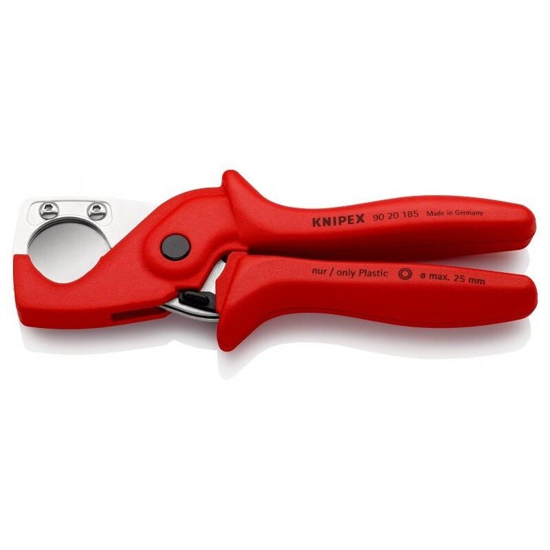 Plastikinių vamzdžių kirpimo replės KNIPEX 9020 185mm 1 Plastikinių vamzdžių kirpimo replės KNIPEX 9020 185mm 1