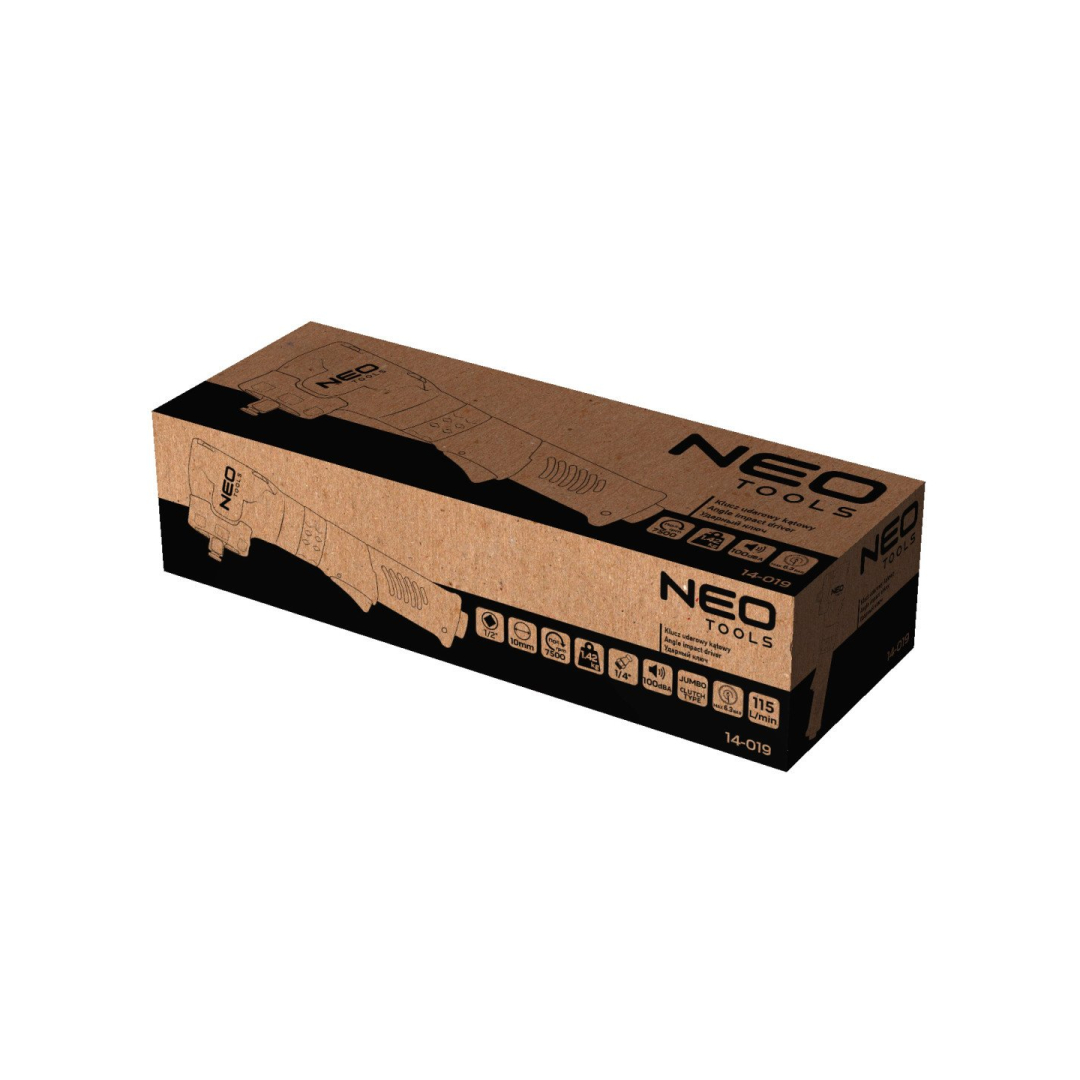 Pneumatinis kampinis smūginis veržliaraktis NEO 14-019, 1/2 1