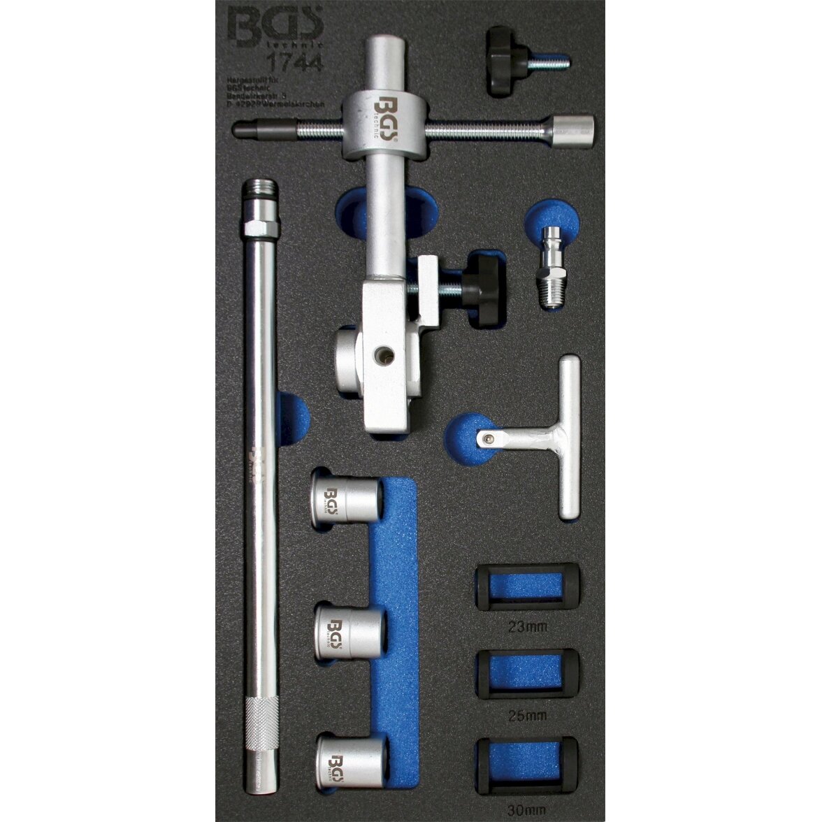 Pneumatinis vožtuvų nuspaudėjo komplektas | 15 vnt. (1744) Pneumatinis vožtuvų nuspaudėjo komplektas | 15 vnt. (1744)