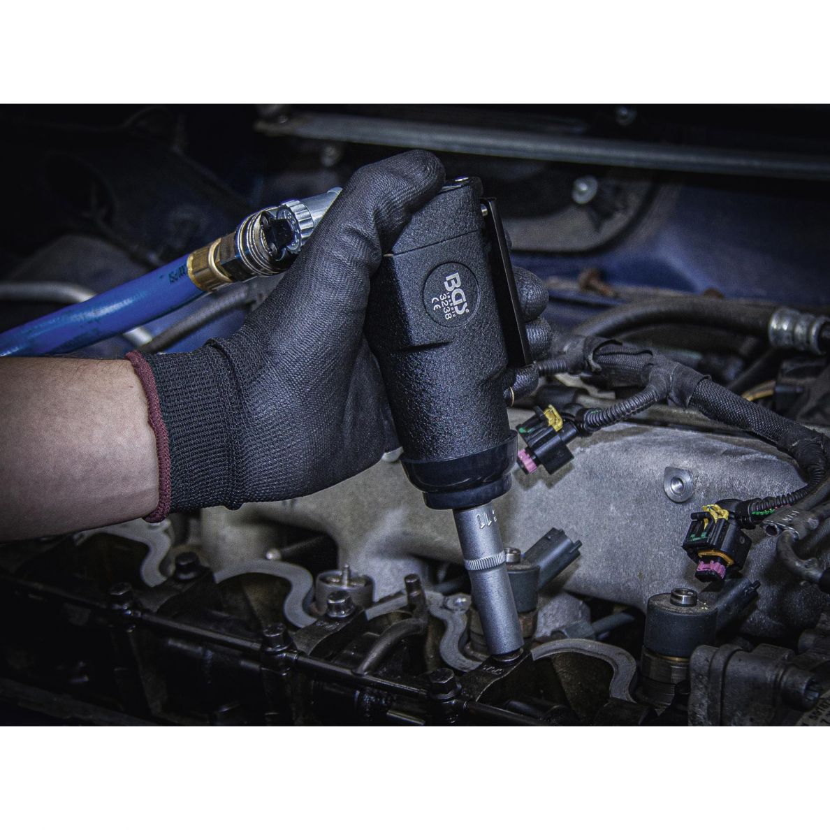 Pneumatinis smūginis veržliaraktis BGS-technic, 10 mm (3/8"), 135 Nm 4 Pneumatinis smūginis veržliaraktis BGS-technic, 10 mm (3/8"), 135 Nm 4