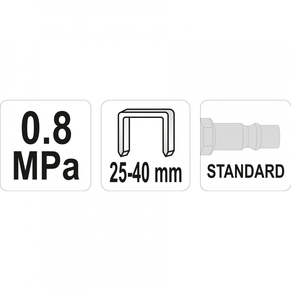 Pneumatinis kabiamūšis Yato 25-40 mm 2 Pneumatinis kabiamūšis Yato 25-40 mm 2