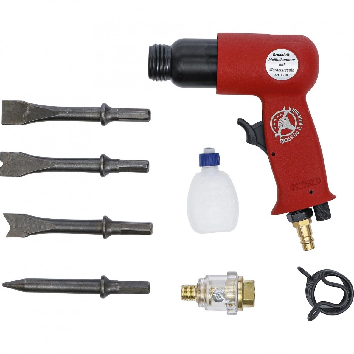 Pneumatinis plaktukas su rinkiniu | 8 vnt. (3213) 4 Pneumatinis plaktukas su rinkiniu | 8 vnt. (3213) 4