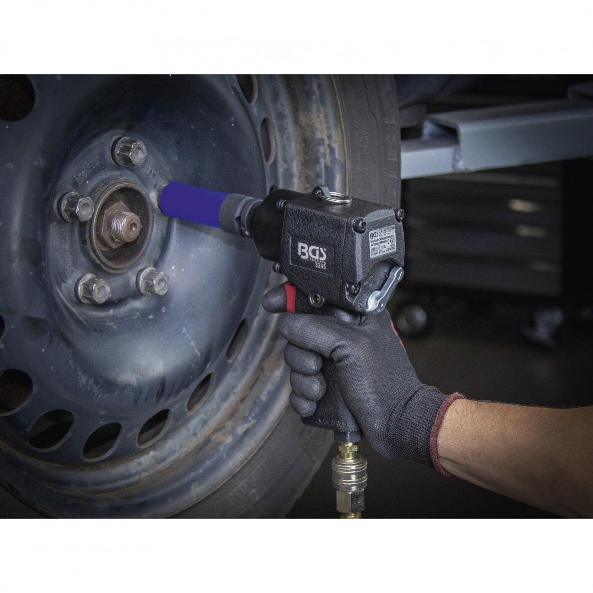 Pneumatinis smūginis veržliasukis Bgs-technic 1/2", 678Nm 2 Pneumatinis smūginis veržliasukis Bgs-technic 1/2", 678Nm 2