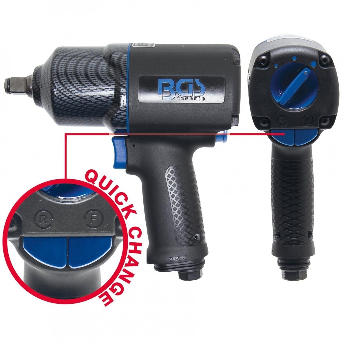 PNEUMATINIS SMŪGINIS VERŽLIASUKIS BGS-TECHNIC, 1/2", 1756 NM