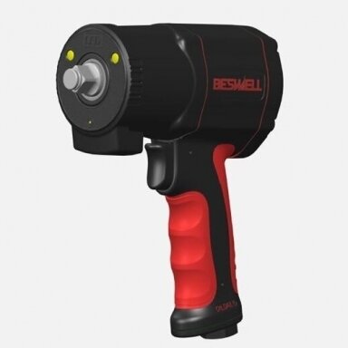Pneumatinis smūginis veržliasukis Beswell 1/2", 1600Nm (su LED apšvietimu) Pneumatinis smūginis veržliasukis Beswell 1/2", 1600Nm (su LED apšvietimu)