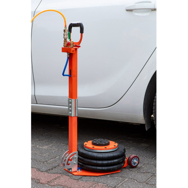 Pneumatinis kėliklis 3T, aukštis 145-420mm 2 Pneumatinis kėliklis 3T, aukštis 145-420mm 2