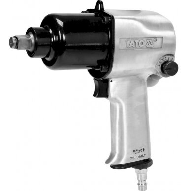 Pneumatinis smūginis veržliasukis Yato YT-09525, 1/2", 850Nm Pneumatinis smūginis veržliasukis Yato YT-09525, 1/2", 850Nm