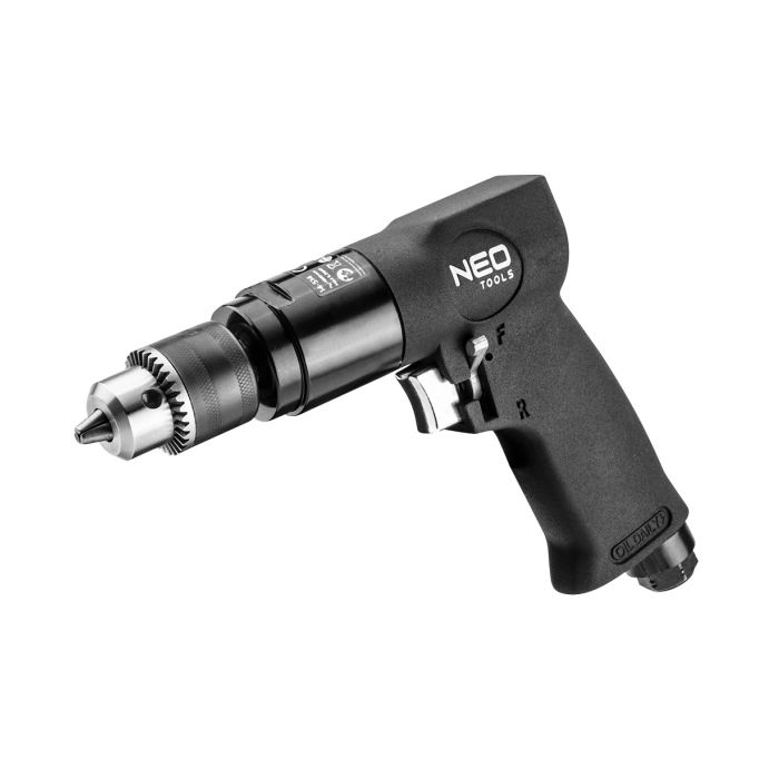 Pneumatinis gręžtuvas Neo 14-514, 10 mm, 1800 aps./min, su reversu, minkšta rankena Pneumatinis gręžtuvas Neo 14-514, 10 mm, 1800 aps./min, su reversu, minkšta rankena