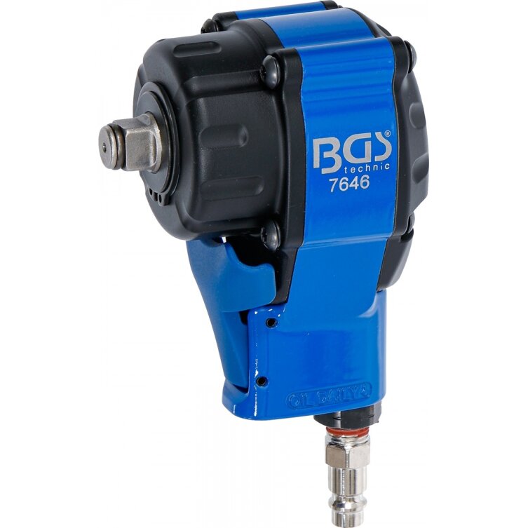 Pneumatinis smūginis veržliasukis MINI | 12.5 mm (1/2") | 500 Nm (7646) Pneumatinis smūginis veržliasukis MINI | 12.5 mm (1/2") | 500 Nm (7646)