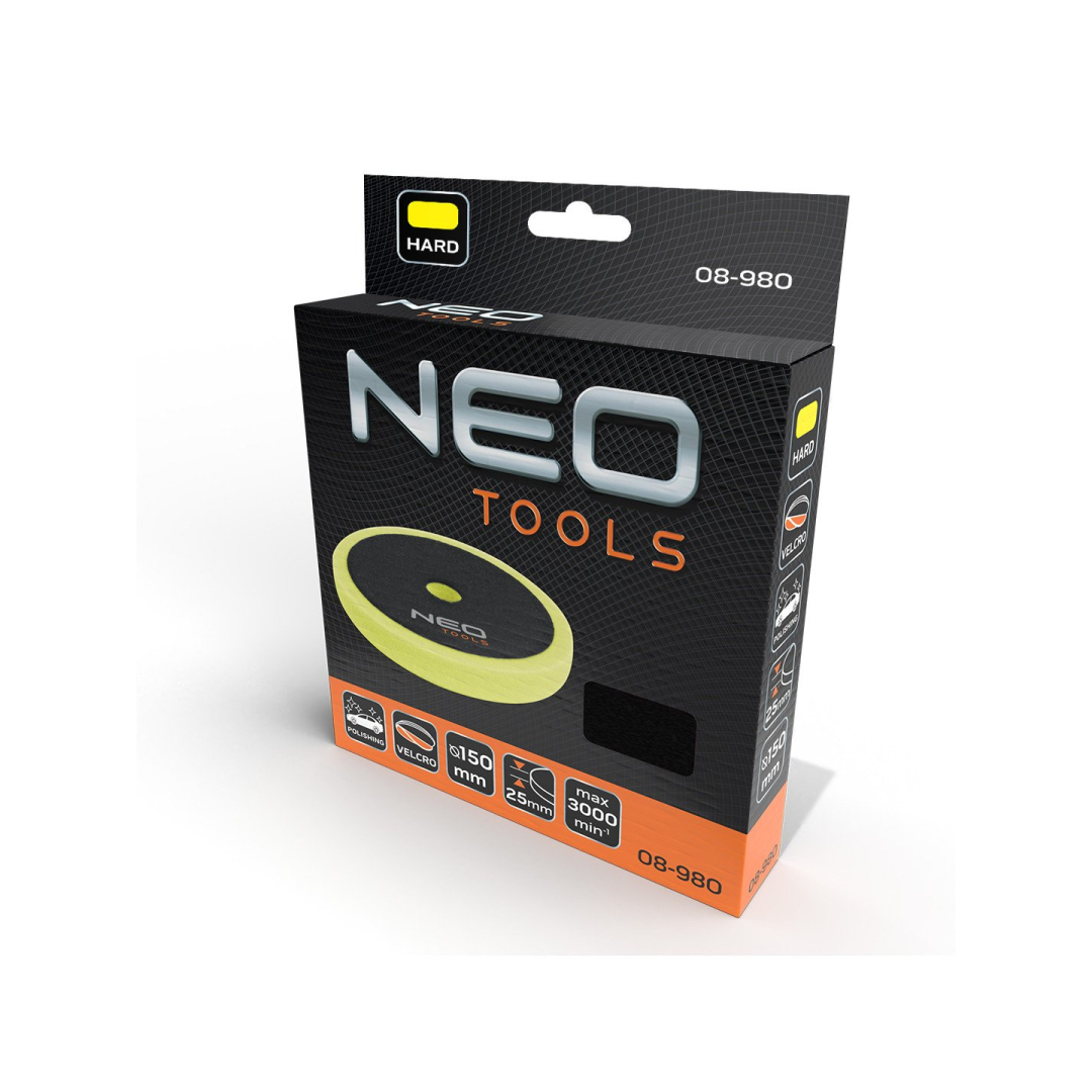 Poliravimo padas 150 x 150 mm x 25 mm, kieta kempinė 1