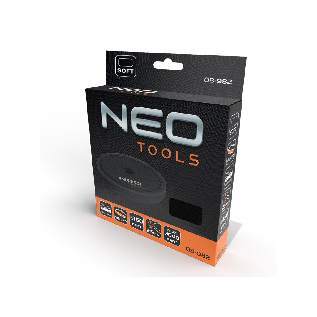 Poliravimo padas 150 x 150 mm x 25 mm, minkšta kempinė 1 Poliravimo padas 150 x 150 mm x 25 mm, minkšta kempinė 1