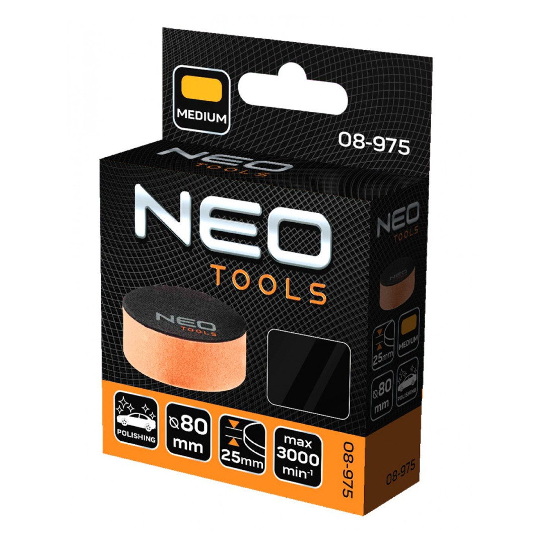 Poliravimo padas 80 x 25 mm, medium sponge 1