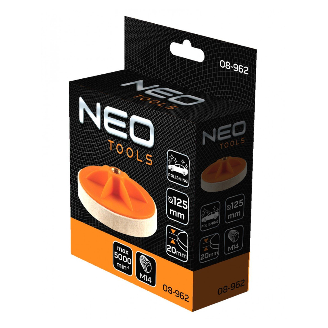 Poliravimo veltinis 125 x 20 mm, M14 1