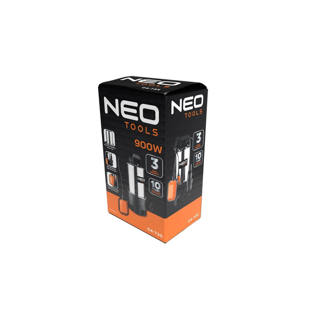 Panardinamas nešvaraus vandens siurblys NEO TOOLS 04-735, 900W 1