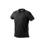 Polo marškinėliai DENIM, juodi, XL dydis