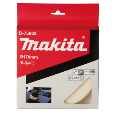 Poliravimo kempinė Makita D-75982, vidutinio grubumo, 170mm 2 Poliravimo kempinė Makita D-75982, vidutinio grubumo, 170mm 2