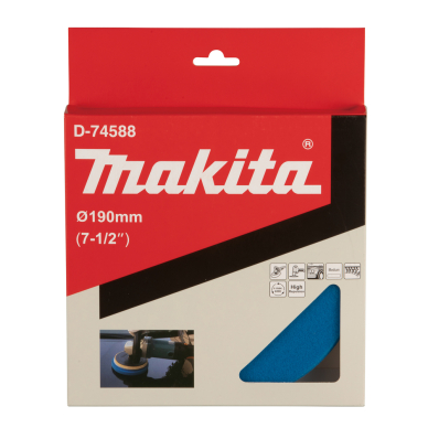 Poliravimo kempinė Makita D-74588, šiurkšti (kibus), 190mm 3 Poliravimo kempinė Makita D-74588, šiurkšti (kibus), 190mm 3