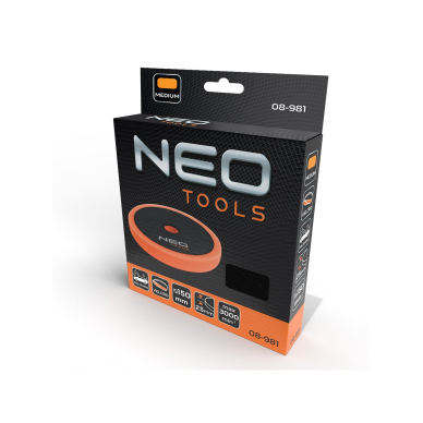 Poliravimo padas 150 x 150 mm x 25 mm, vidutinė kempinė 1 Poliravimo padas 150 x 150 mm x 25 mm, vidutinė kempinė 1