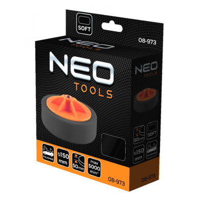 Poliravimo padas 80 x 25 mm, soft sponge, M14 1 Poliravimo padas 80 x 25 mm, soft sponge, M14 1