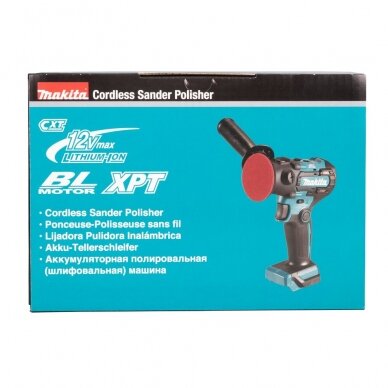 Akumuliatorinis poliruoklis Makita PV301DZ, 12 V, (be akum. ir krov.) 5 Akumuliatorinis poliruoklis Makita PV301DZ, 12 V, (be akum. ir krov.) 5