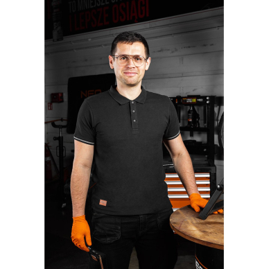 Polo marškinėliai DENIM, juodi, M dydis 3 Polo marškinėliai DENIM, juodi, M dydis 3