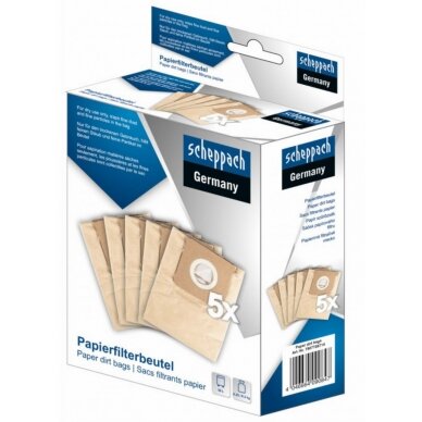 Popieriniai filtrai-maišeliai, 5 vnt. NTS30Premium, Scheppach Popieriniai filtrai-maišeliai, 5 vnt. NTS30Premium, Scheppach