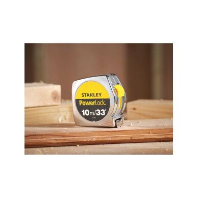 „Powerlock“ Rulėtė 10m/33 ' Stanley 0-33-443 4 „Powerlock“ Rulėtė 10m/33 ' Stanley 0-33-443 4