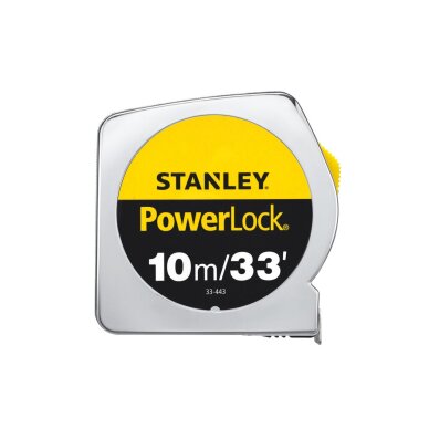 „Powerlock“ Rulėtė 10m/33 ' Stanley 0-33-443 5 „Powerlock“ Rulėtė 10m/33 ' Stanley 0-33-443 5