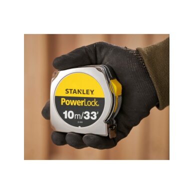 „Powerlock“ Rulėtė 10m/33 ' Stanley 0-33-443 7 „Powerlock“ Rulėtė 10m/33 ' Stanley 0-33-443 7