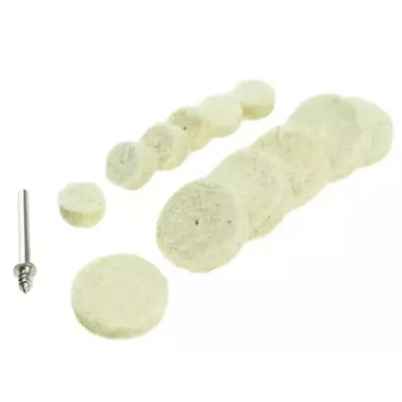 Poliravimo flisai Dedra 08T607, 13 vnt. 1 Poliravimo flisai Dedra 08T607, 13 vnt. 1