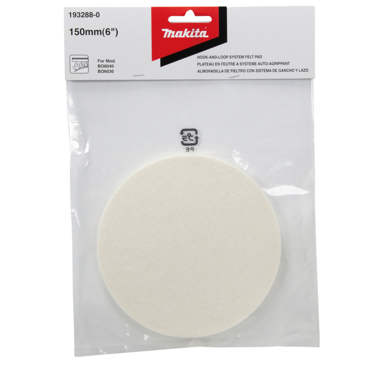 Poliravimo padas vaško šalinimui Makita 193288-0, 150mm 1 Poliravimo padas vaško šalinimui Makita 193288-0, 150mm 1