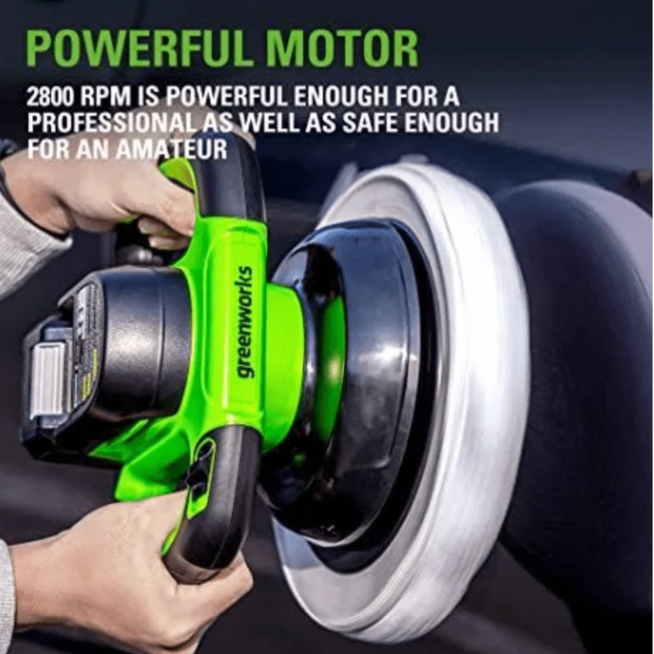 Akumuliatorinis poliruoklis Greenworks G24BU10, 24 V, (tik įrankis) 2 Akumuliatorinis poliruoklis Greenworks G24BU10, 24 V, (tik įrankis) 2